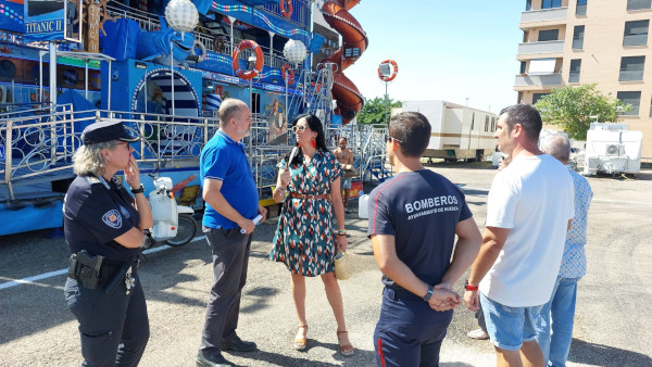 El recinto ferial de Huesca, preparado para las fiestas de San Lorenzo