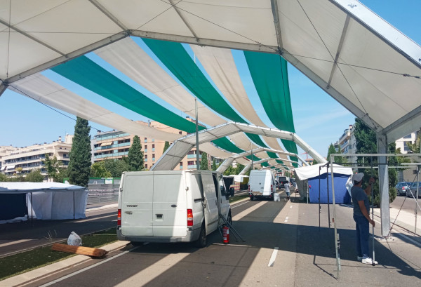 El mercado de venta ambulante de las Fiestas de San Lorenzo contará con 74 puestos