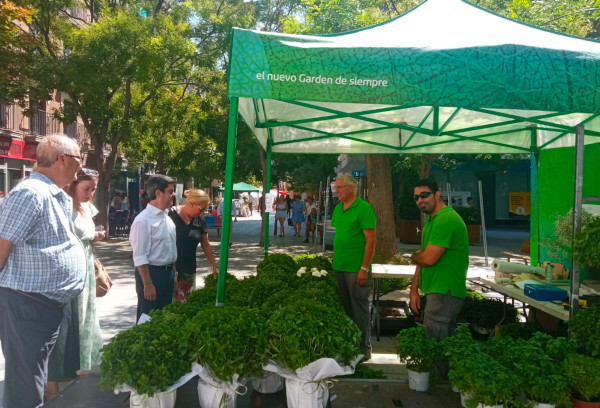 El mercado extraordinario de venta de albahaca, abierto hasta el día 8
