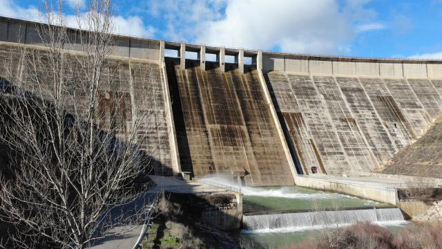 Las recientes lluvias sitúan los embalses del entorno de Huesca en elevados niveles de capacidad