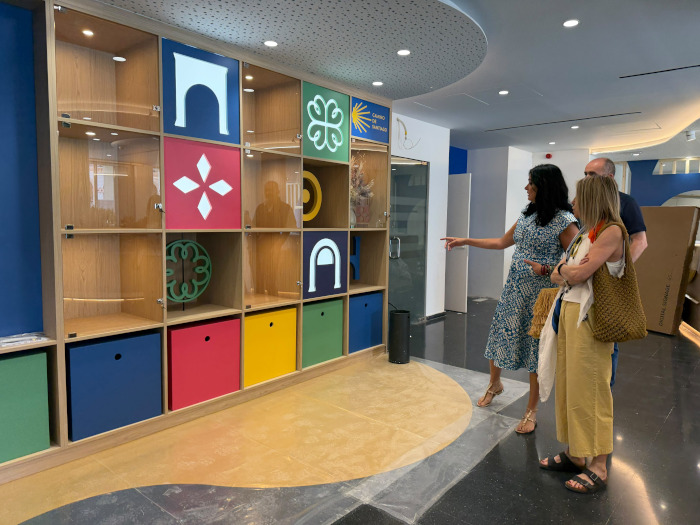 El Ayuntamiento ultima los trabajos de la nueva Oficina de Turismo de Huesca, que abrirá sus puertas el próximo mes de julio