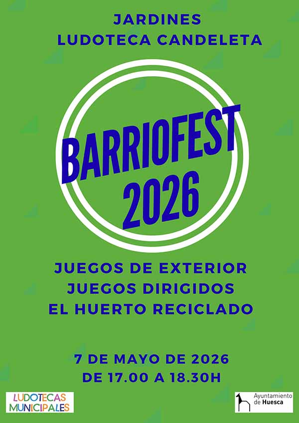 Las ludotecas municipales participan en Barriofest 2026