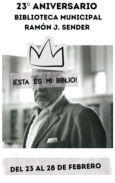 La biblioteca municipal Ramón J. Sender celebra su 23º aniversario con una programación especial del 23 al 28 de febrero