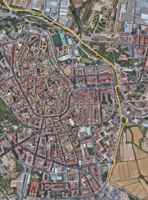 Salida Huesca la magia grial plano carrera Salida Huesca la magia grial plano carrera