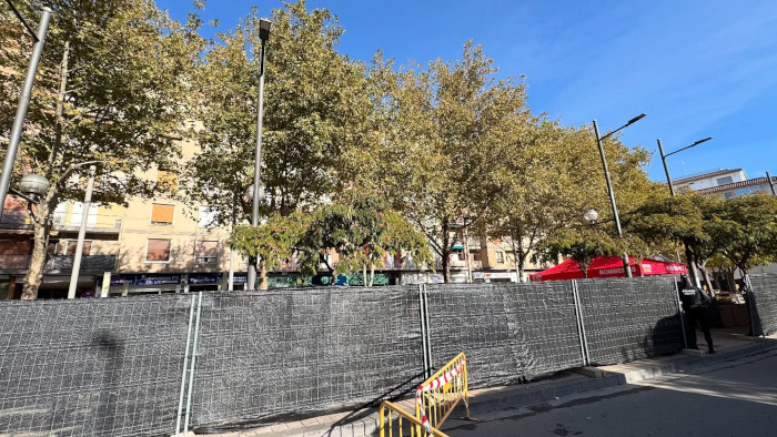 Plaza Santa Clara Huesca desalojada 2025